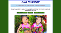 Desktop Screenshot of ongnursery.com